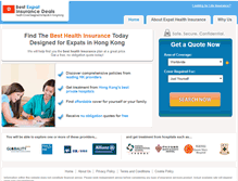 Tablet Screenshot of bestexpatinsurancedeals.com